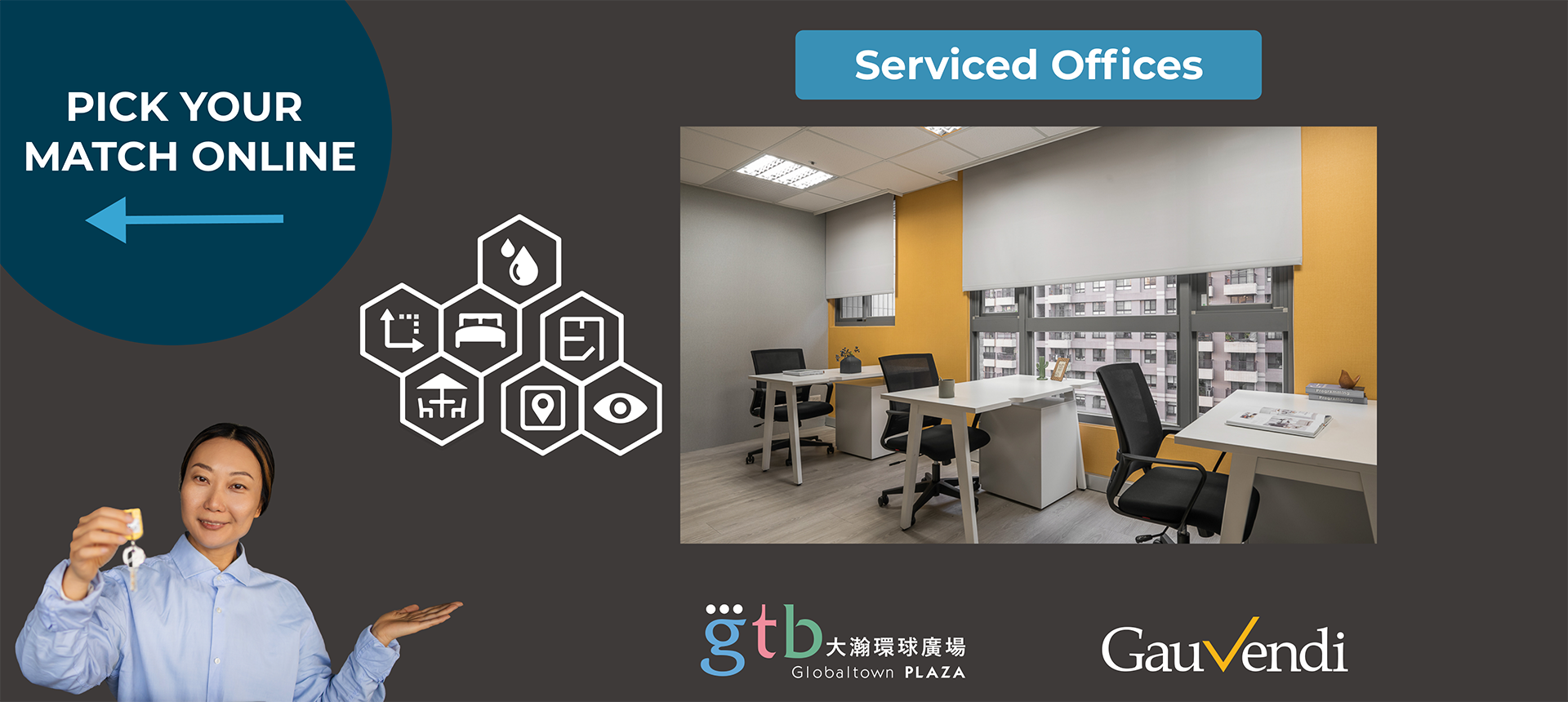 Serviced Offices<br /> Book here now！