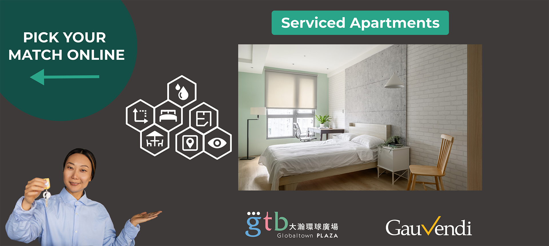 Serviced Apartments<br /> Book here now！